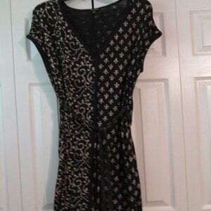 Lucky Brand Mixed Print Midi Dress